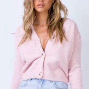Princess Polly Pink Fluffy Cardigan